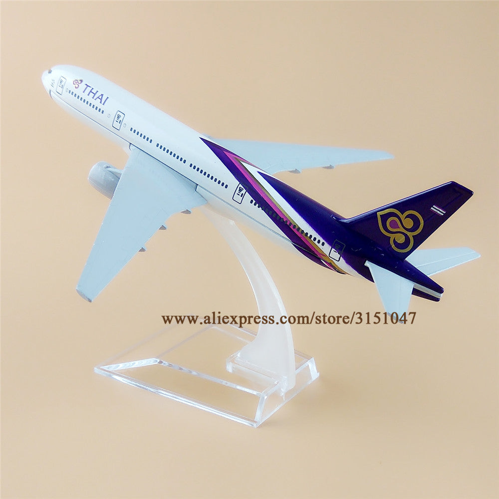 Thai Airways Airlines Model Plane - 16cm Full Metal