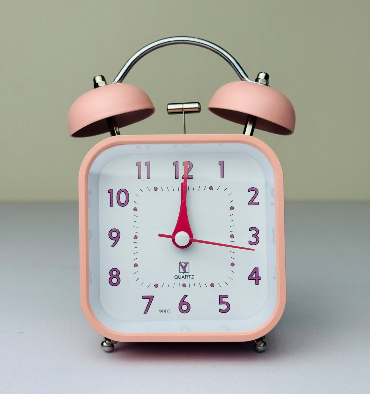 Classic Vintage Twin Bell Alarm Clock - Retro Style Desk Clock with Loud Alarm