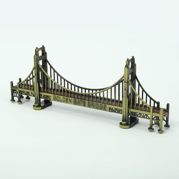 Golden Gate Bridge Miniature Showpiece – Antique Bronze Metal Replica