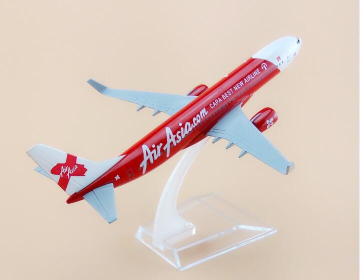 Air Asia Airlines Model Plane - 16cm Full Metal