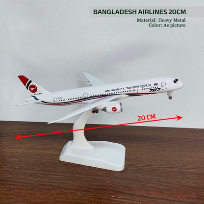 Biman Bangladesh Airlines Boeing 787 Die-Cast Model Airplane - 20cm Full Metal
