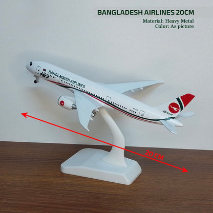 Biman Bangladesh Airlines Boeing 787 Die-Cast Model Airplane - 20cm Full Metal