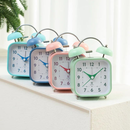 Classic Vintage Twin Bell Alarm Clock - Retro Style Desk Clock with Loud Alarm
