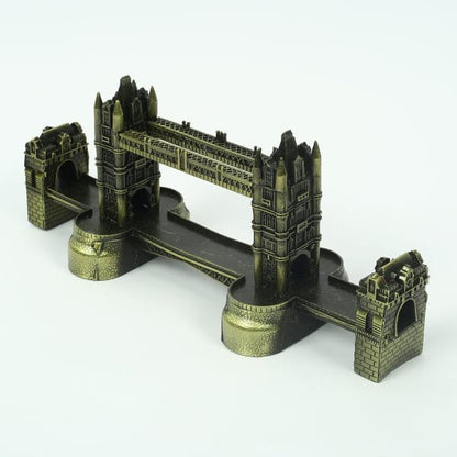 London Tower Bridge Miniature Showpiece – Antique Bronze Metal Replica