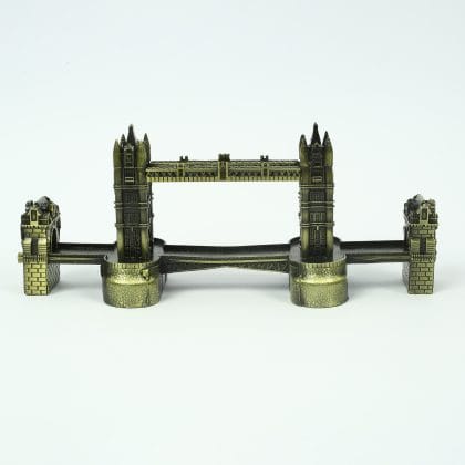 London Tower Bridge Miniature Showpiece – Antique Bronze Metal Replica