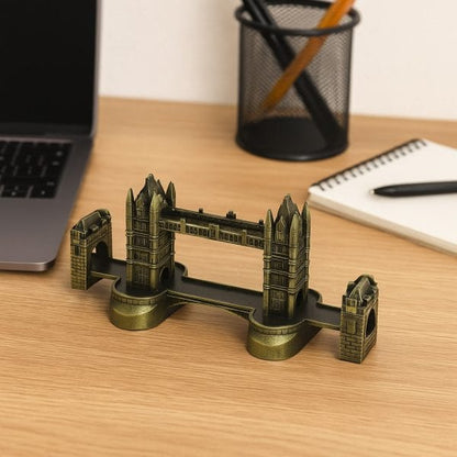 London Tower Bridge Miniature Showpiece – Antique Bronze Metal Replica