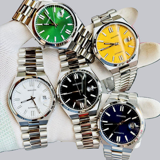 Automatic Mechanical Watch - Stainless Steel (Multi-Color Dial)