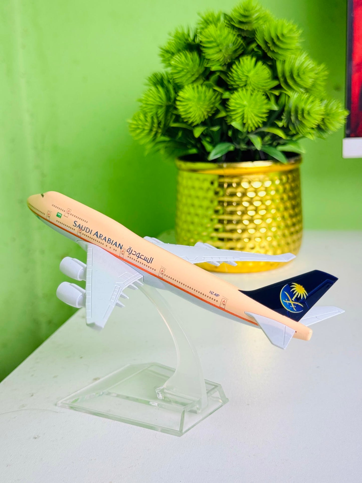 Saudia Airlines Model Plane - 16cm Full Metal