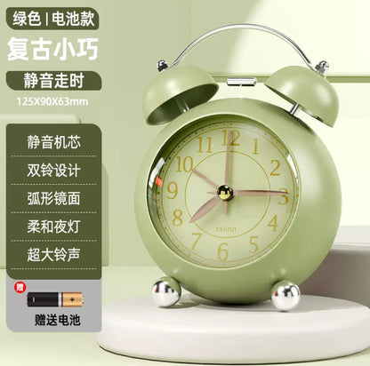 Classic Vintage Twin Bell Alarm Clock - Retro Style Desk Clock with Loud Alarm