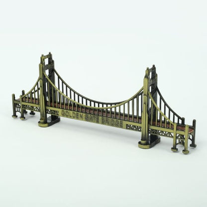 Golden Gate Bridge Miniature Showpiece – Antique Bronze Metal Replica