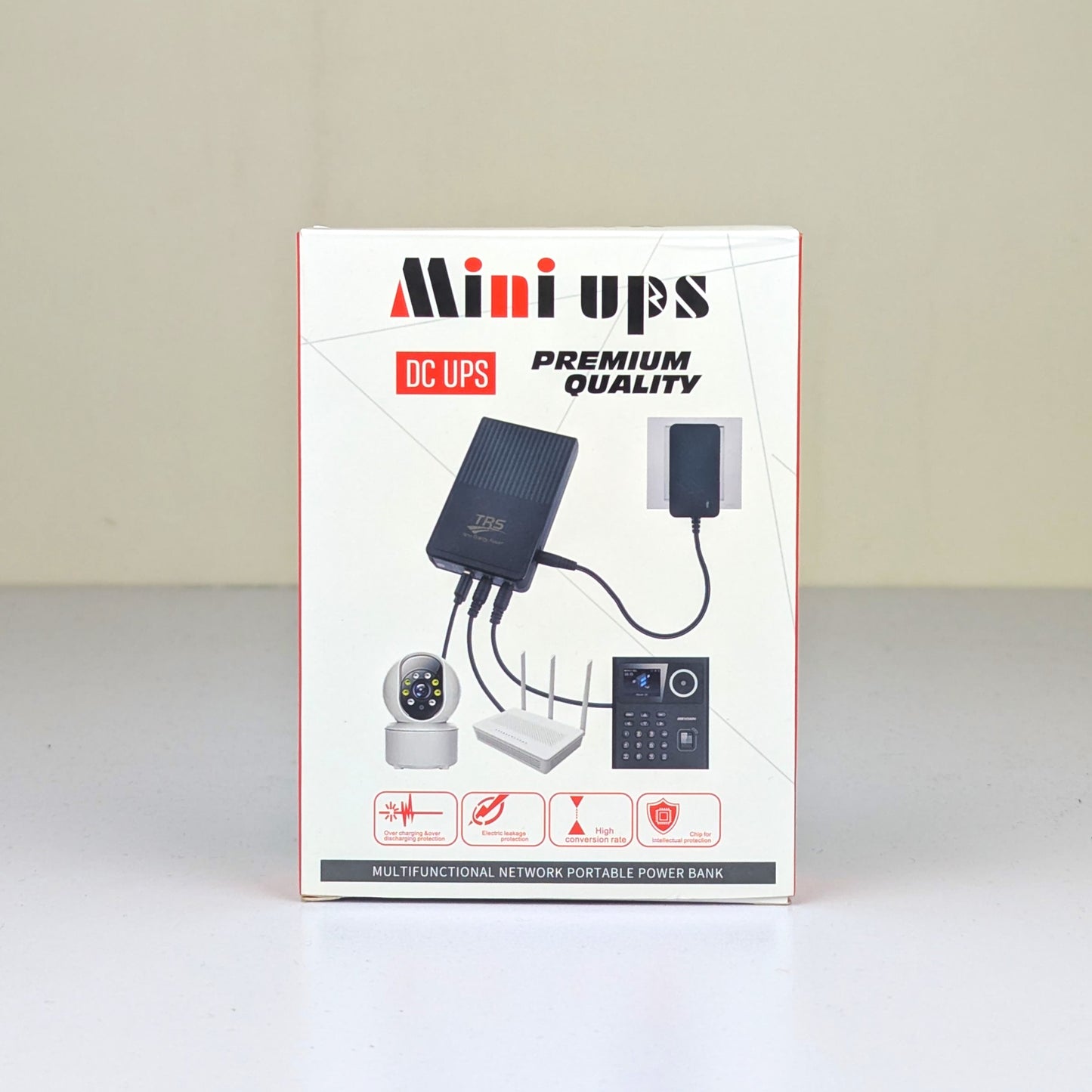 TRS Mini UPS - DC UPS Multifunctional Network Portable Power Bank