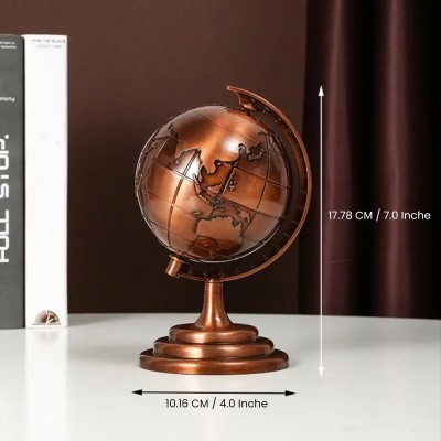 World Map 3D Rotating Showpiece – 7 Inches
