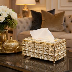 Crystal Diamond Tissue Box – Luxury Home Decor